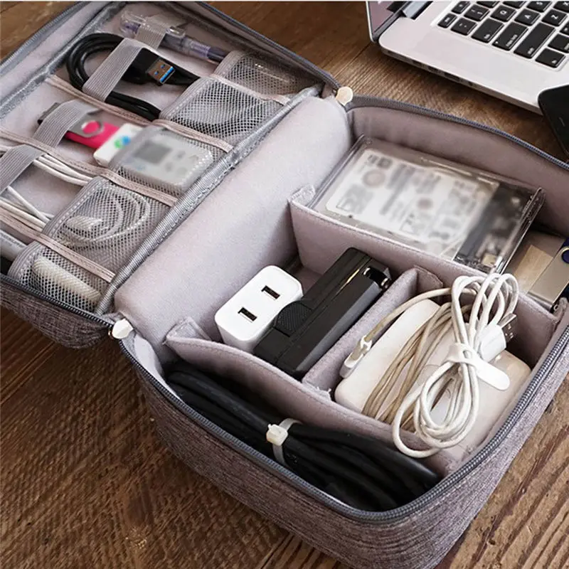  Multi-Function Digital Package Electronic Storage Bag Data Cable Storage handbag women's bag bolsa feminina sac a main 40MA2713