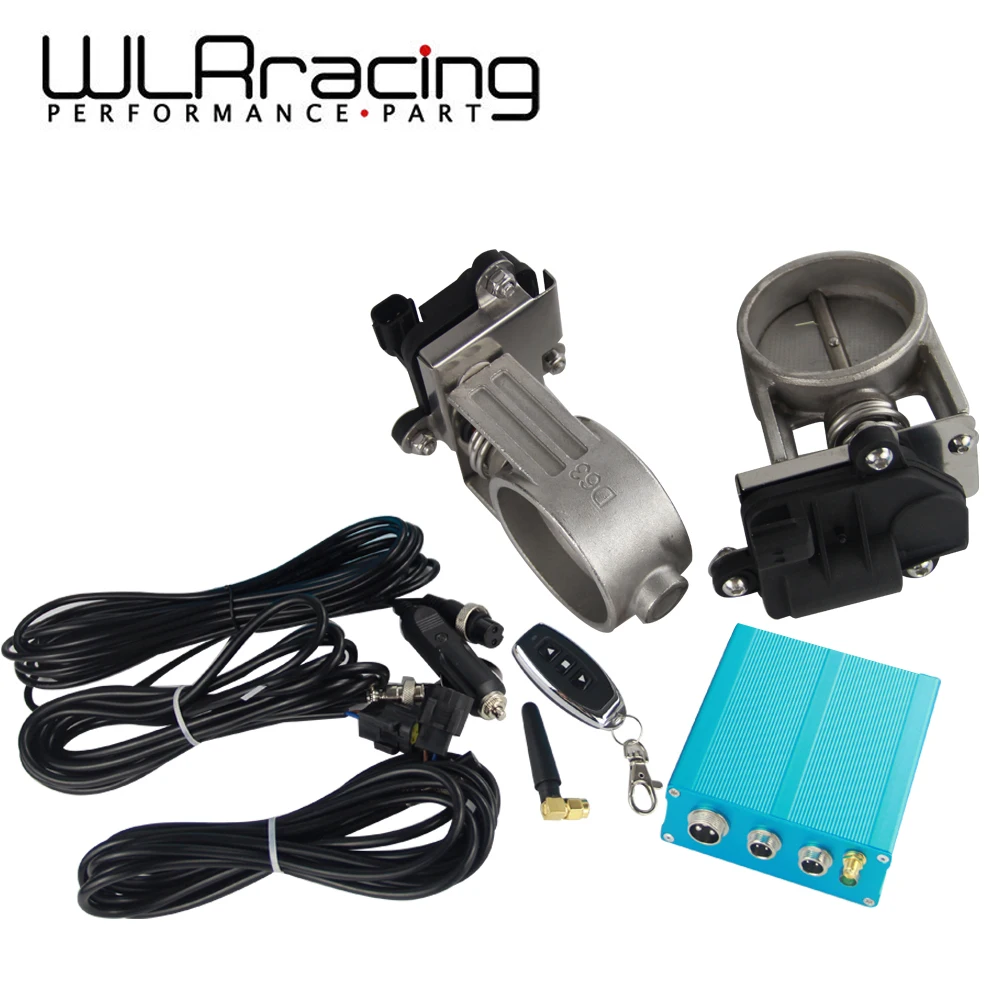 

WLR RACING - 2.5" / 63mm Vacuum Exhaust Cutout Electric Control Valve Kit With Vacuum Pump 2 sets WLR-ECV22