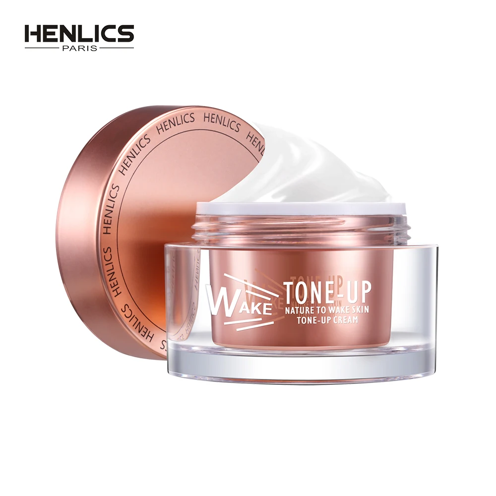 

HENLICS 50ml Nutritious Skin Care Whitening Tone-up Cream Moisturizing Women Face Brighten Primer Makeup Cream