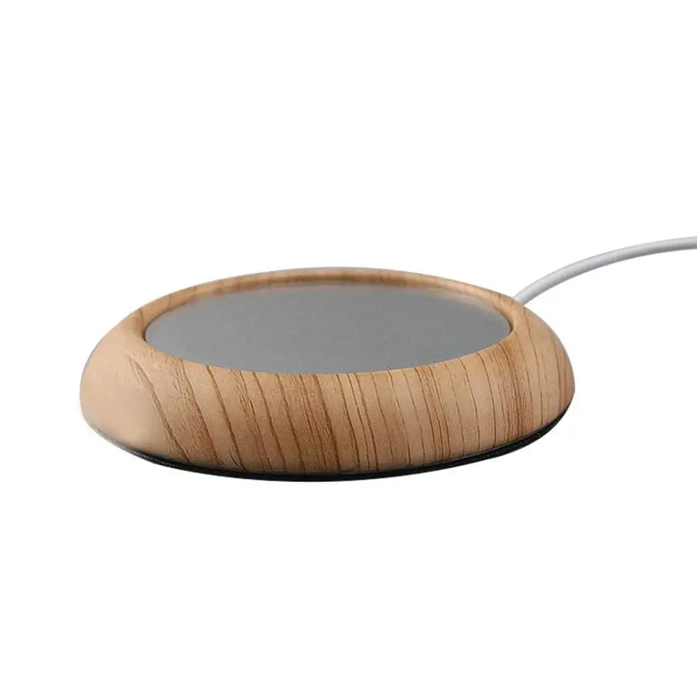 light Brown GVCD Usb нагреватель для кофейной кружки Coaster, электрическая Термокружка молоко для чая и других напитков нагревательная пластина для офиса дома - Цвет: light Brown