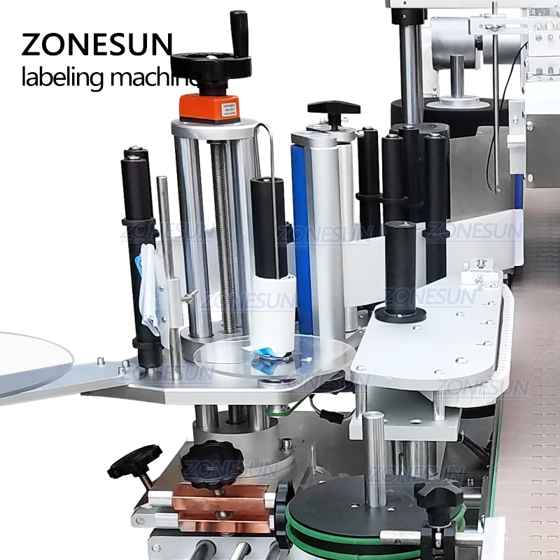 ZONESUN Автоматическая двухсторонняя машина для нанесения этикеток наклейка