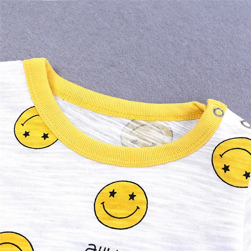 The new fashion cute design Toddler Infant Baby Girls Boys Short Sleeve Cartoon Print jumpsuit Romper  (44)