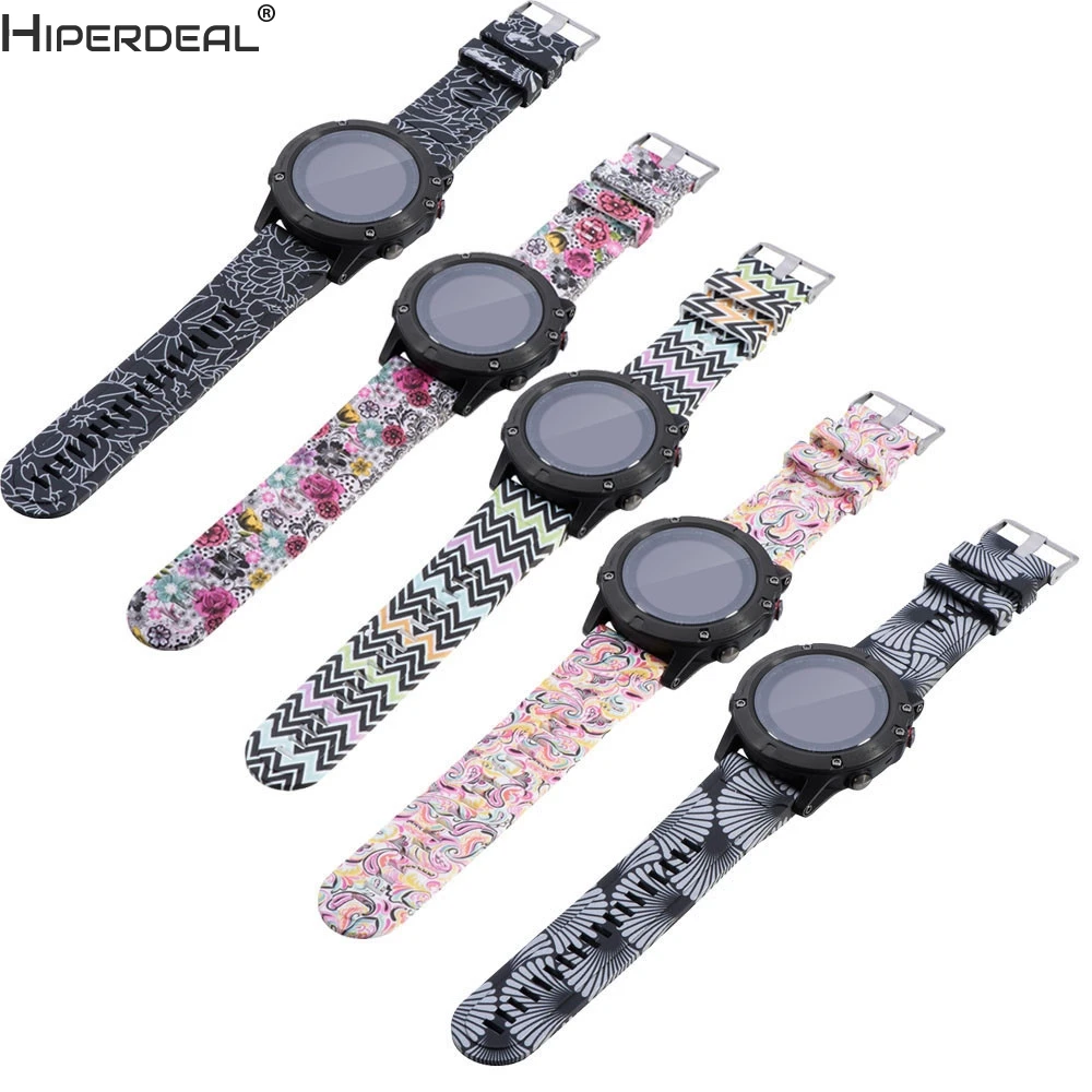 

HIPERDEAL Replacement Silicagel Quick Install Band Strap For Garmin Fenix 5S GPS Watch