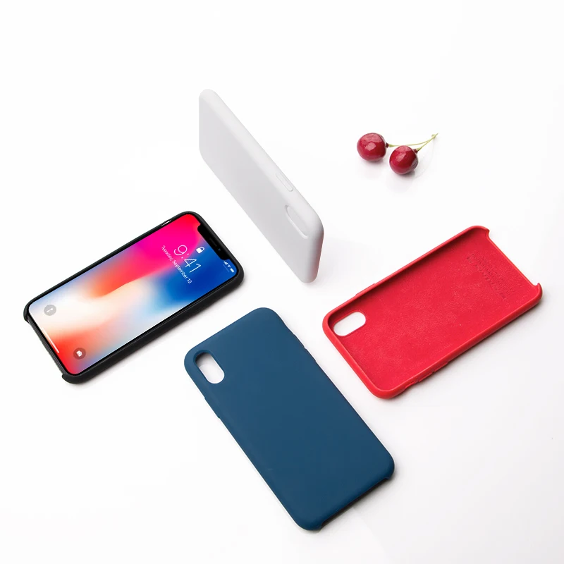 

Nillkin bumper cases for iPhone X Plain Phone Cover TPU Silicone Cover Protective Shell Soft Phone Cover Case