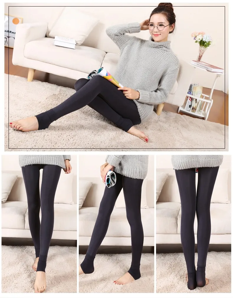 yoga leggings [DINGDNSHOW] Fashion Winter Leggings Adult Cotton Skinny Pants Fuzzy Wuzzy Warm Women Leggings Soild Thicken Women's Clothing workout leggings