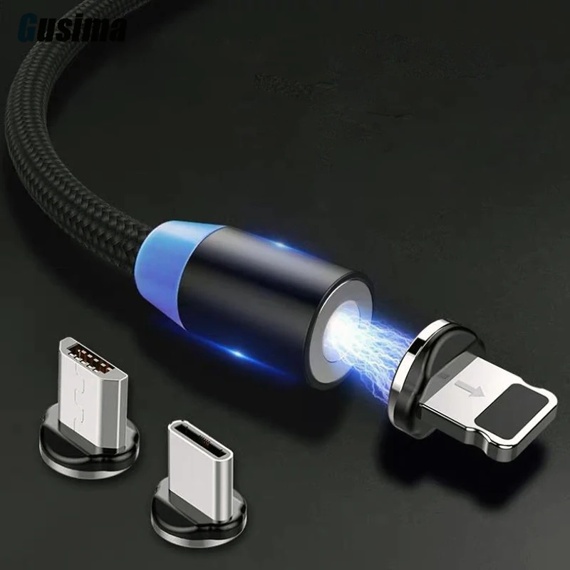 

USB Magnetic Cable Micro usb Type C Fast Charging Adapter Phone Microusb Type-C Magnet Charger usb c For iphone Samsung xiaomi