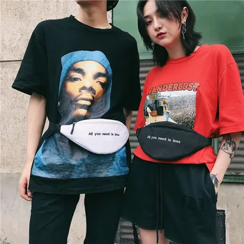 

Waist Bags For Women Letter Chest Bag Unisex Fashion Couple Fanny Pack Canvas Waist Pack Lady Light Weight Crossbody Bags Banana