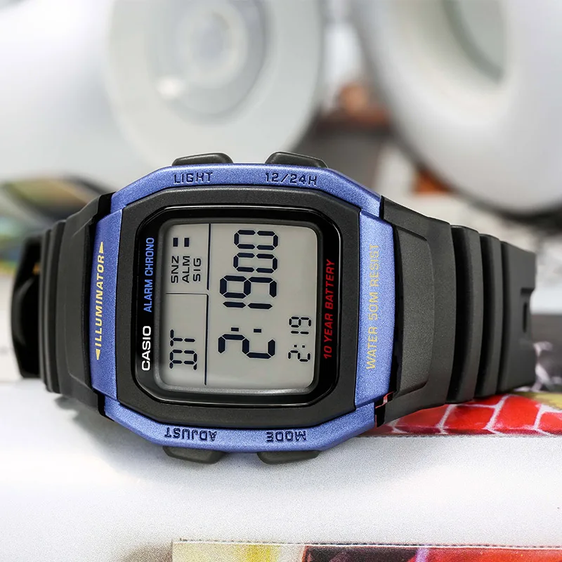 Casio orologio moda uomo orologio digitale moda casual \u0026 militare orologio  da polso uomo relogio masculino originale genuino W 96H|Quartz Watches| -  AliExpress