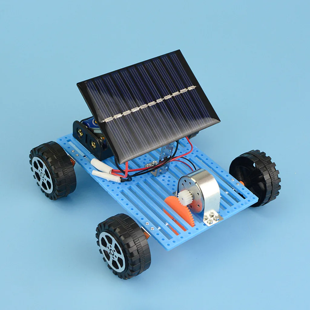 DIY робот на солнечной энергии мини игрушечный автомобиль обучающий творческие