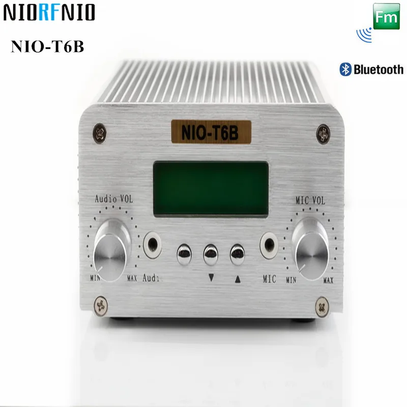 Бесплатная доставка профессиональный fm радио NIO T6B 6 Вт передатчик для