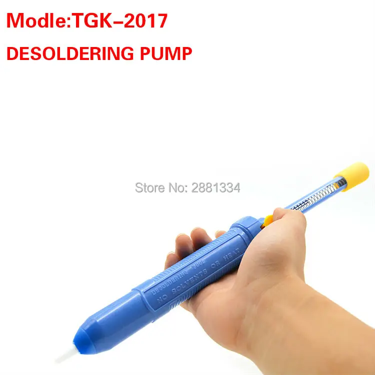 

TGK-2017 portable desoldering pump handhold desoldering gun solder sucker Solder Removal Tool Soldering Tin Sucker