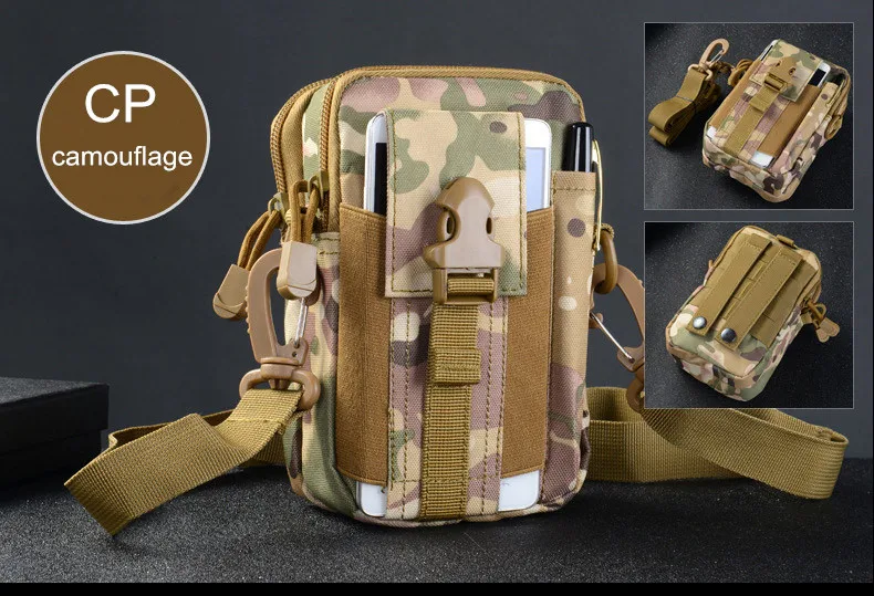2017 Upgrade MOLLE Mini  Shoulder Men Nylon Waist Tactical Bag Tactical Waist Belt Military Sports Molle Bag Case for Phone (10)