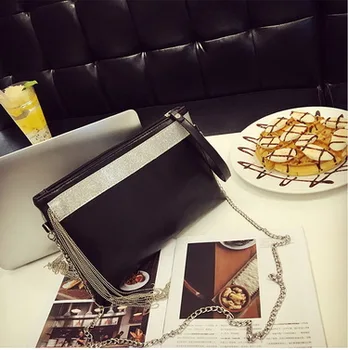 

by dhl or ems 100pcs Women Messenger Bags Handbag Tassel Satchel Crossbody Bag Women Leather Shoulder Bag Bolsa Feminina