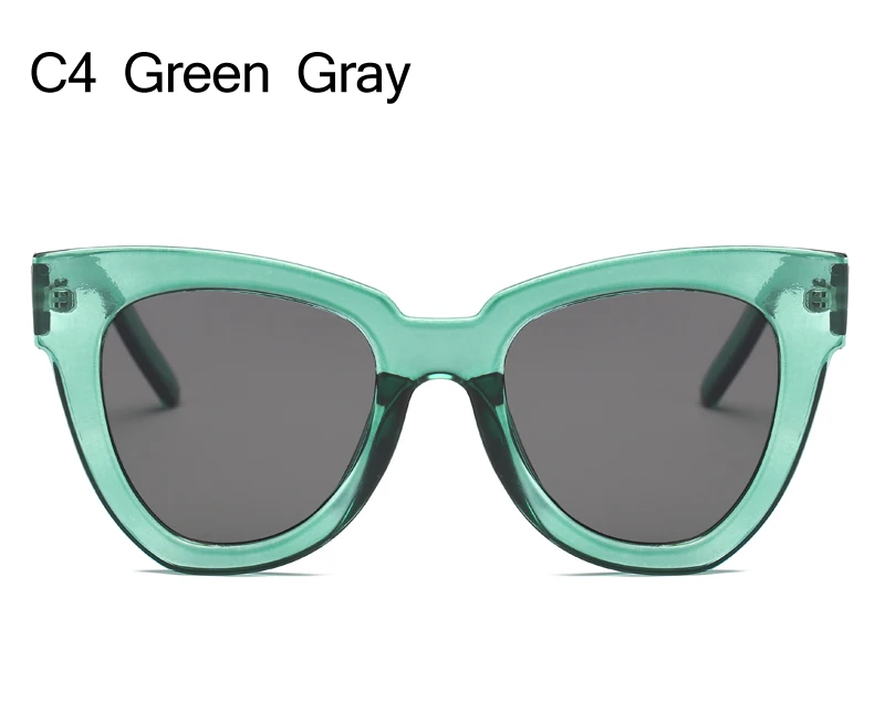 Fashion Cat eye Sunglasses Women Luxury Brand Designer Vintage Sun glasses Female Glasses For Women Gafas  de sol uv400 big round sunglasses
