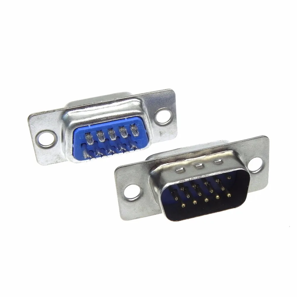 DB15-15pin male cable wire soldering type socket connector 2