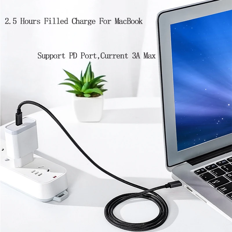 QUEENFISH usb type C-usb type C кабель для samsung Galaxy S9 Plus huawei PD 60 Вт QC3.0 3A кабель для быстрой зарядки для устройств типа C