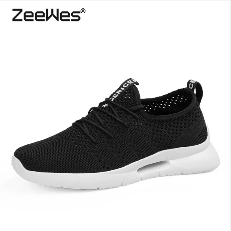 

Breathable Men Sneakers 2019 Spring Autumn New Black Low-Cut Fly Weave Fitness Tennis Shoes Outdoor Athletic Jogging Sport Shoes