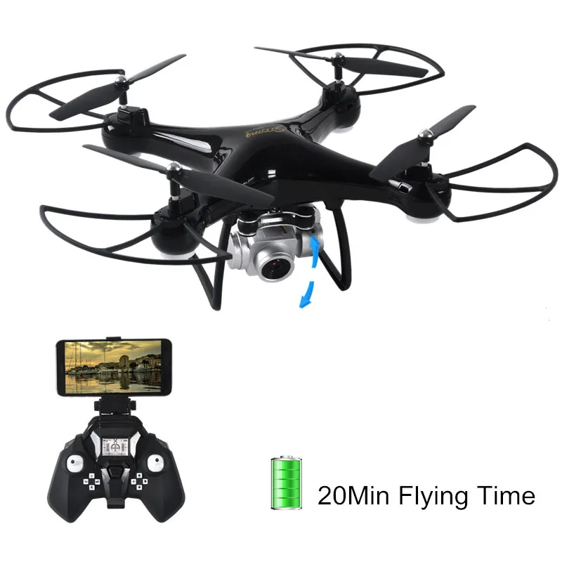 

S10T RC Drone With Adjustable HD Camera 2200mAh Battery 20Min Flying Time Altitude Hold RC Quadcopter Helicopter VS X5C H68 E58