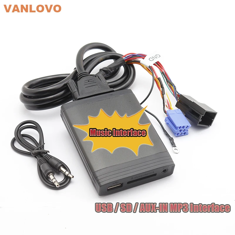 Digital font b Music b font Changer USB SD Aux in MP3 Adapter for SEAT Ibiza