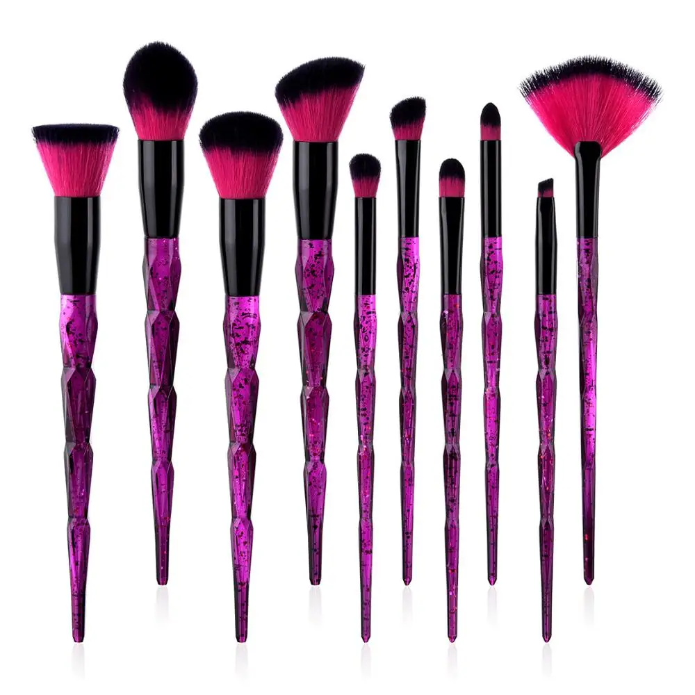 

1pcs Luxury Star Diamond Makeup Brushes Purple Powder Foundation Blush Blending Conclear Face Lip Eye Shadow Cosmetic Tools
