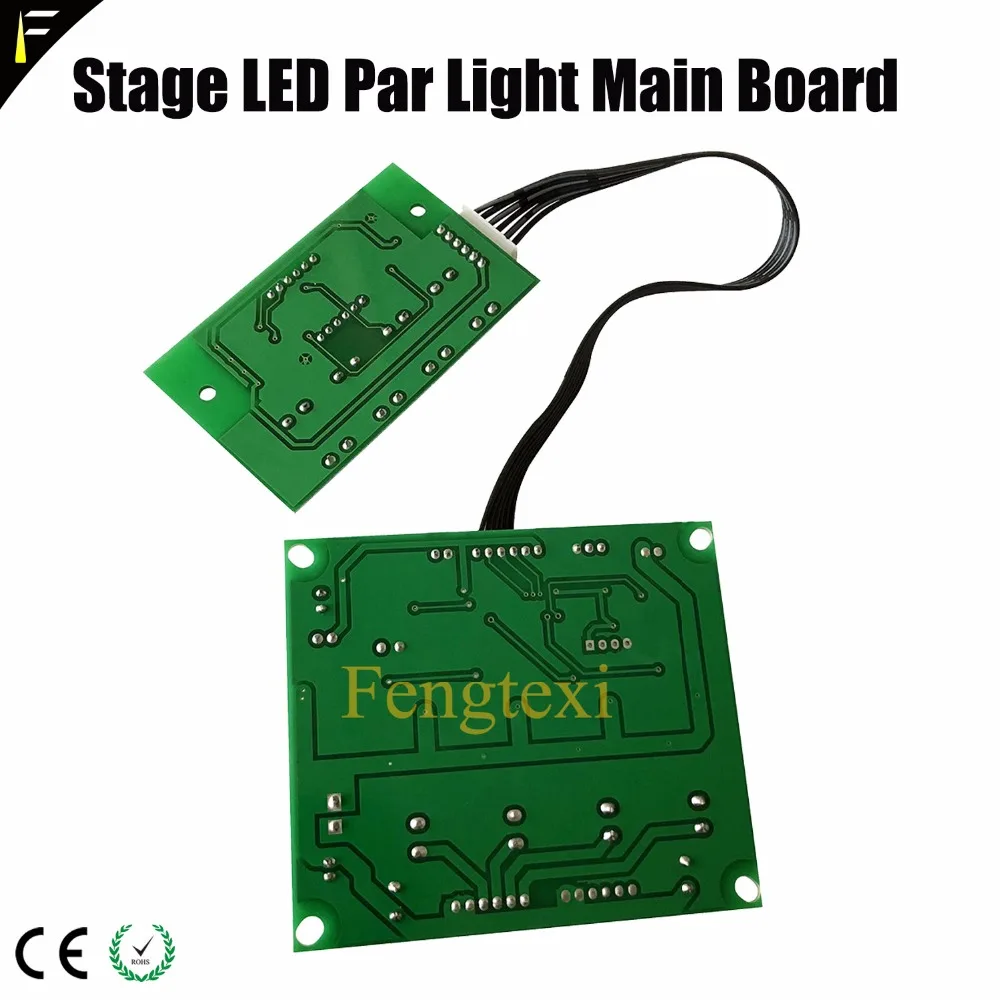6в1 RGBWA UV 11CHs сценический светодиодный светильник, запасная печатная плата с дисплеем