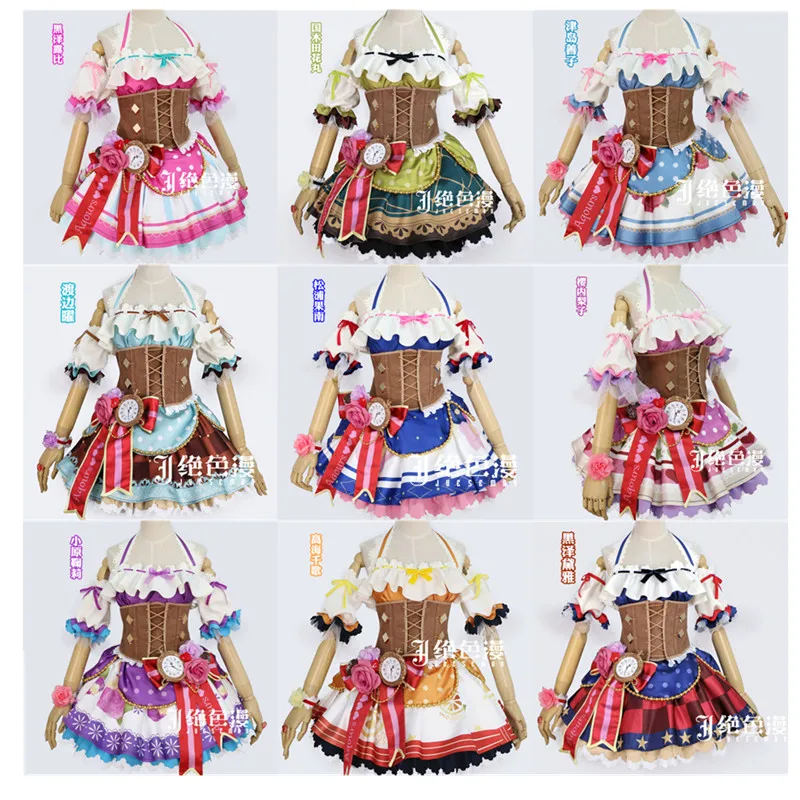 2018 nieuwe Liefde Live! Sunshine! Aqours Valentine Idolized Maid Lolita Uniformen Cosplay Kostuum Gratis Verzending 2018 nieuwe Liefde Live! Sunshine! Aqours Valentine Idolized Maid Lolita Uniformen Cosplay Kostuum Gratis Verzending