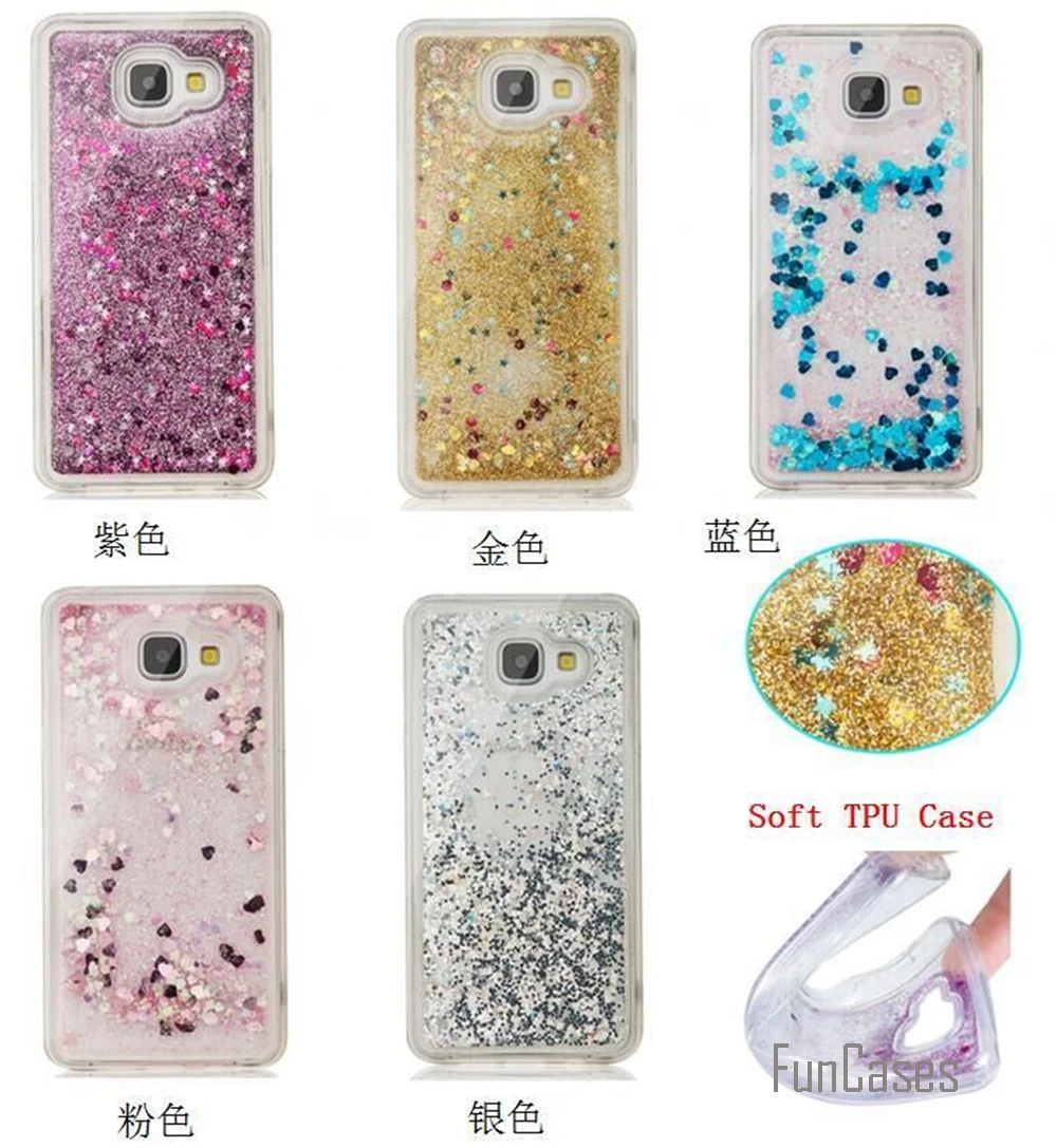 

Coque Bling Love Heart Stars Soft TPU Quicksand Phone Case Cover For Samsung Galaxy S5 S6 S7 Edge J3 J5 2016 A310 A510 G360 G530