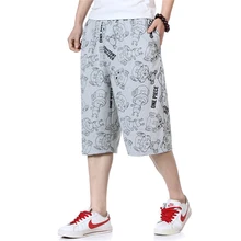 Большие размеры, летние шорты для мужчин с карманами, с принтом трико для мужчин, хип-хоп шорты, спортивные штаны для мужчин, спортивные штаны, S6T022