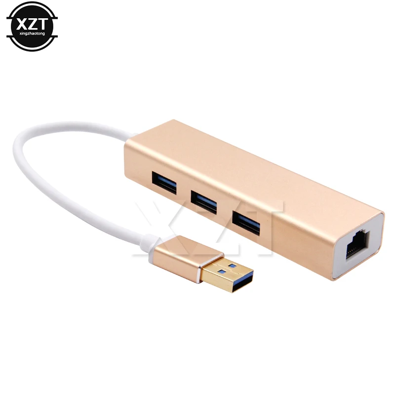 USB-адаптер Gigabit Ethernet с 3 портами USB 0 Rj45 10/100/1000 м | Компьютеры и офис