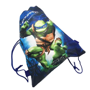 

12pcs/lot Turtles theme drawstring backpacks Ninja Turtles theme drawstring bags Ninja Turtles theme birthday party decorations