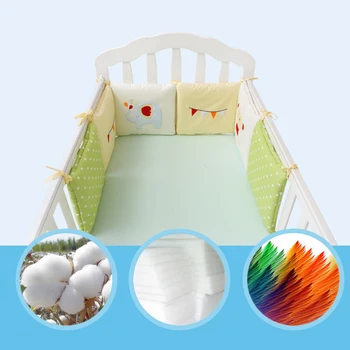 

MrY Baby Playpens Cotton Cartoon Giraffe 6Pcs/Set Birthday Present Bed Bumper Collision Children's Room Decoration
