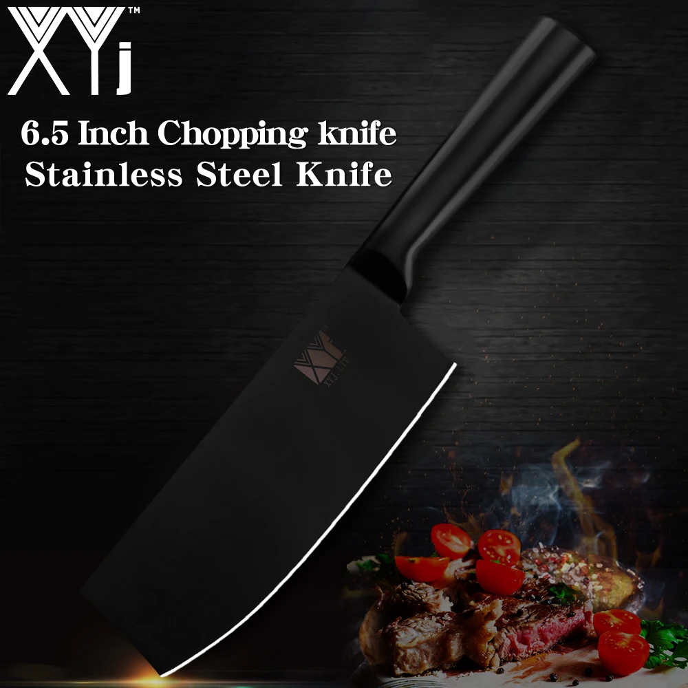 XYj разделочный партнер кухонный нож из нержавеющей стали ультра острое лезвие нож 3Cr13 высокая твердость Мясник Nakiri Santoku Cleave