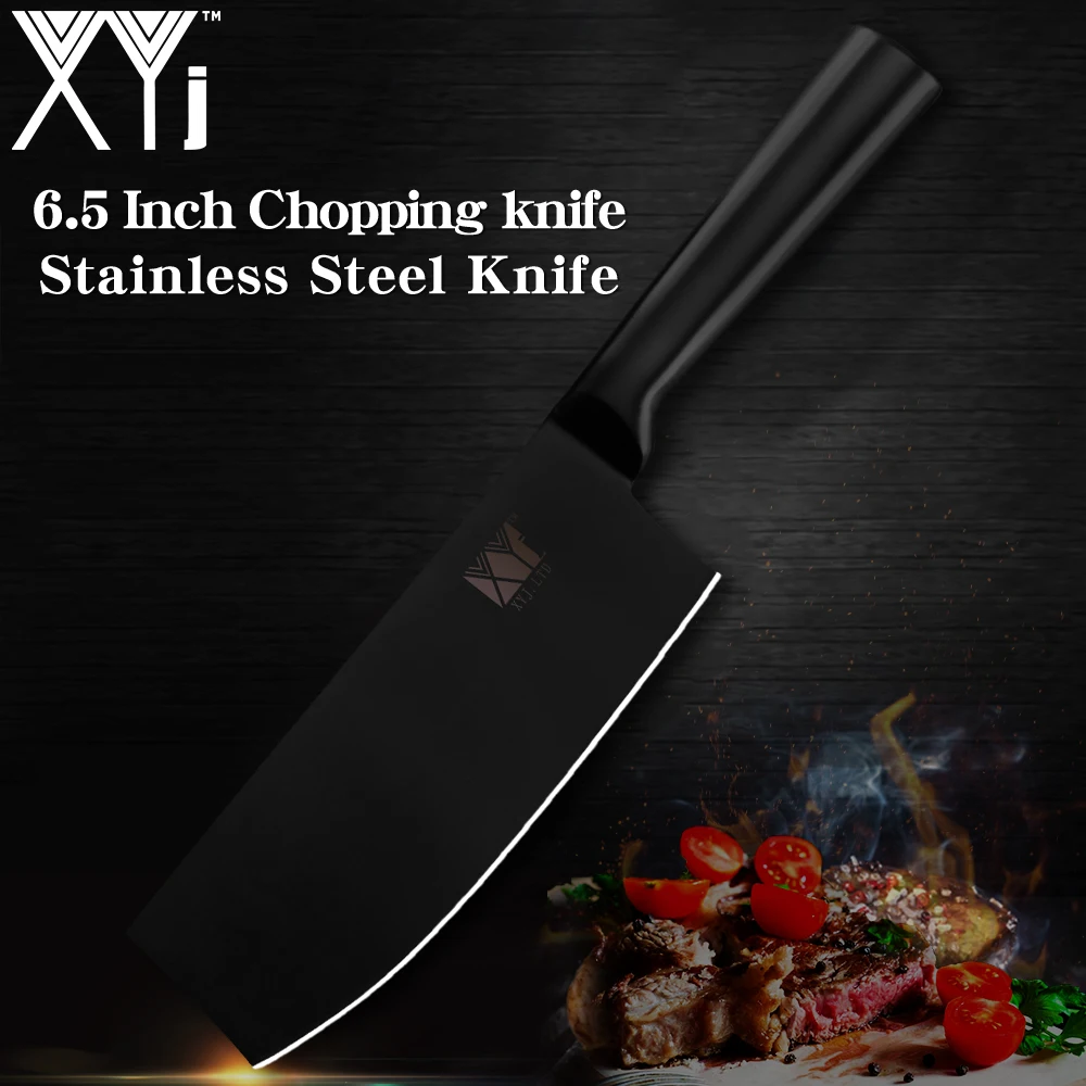 

XYj Chopping Partner Kitchen Knife Stainless Steel Ultra Sharp Blade Knive 3Cr13 High Hardness Butcher Nakiri Santoku Cleave