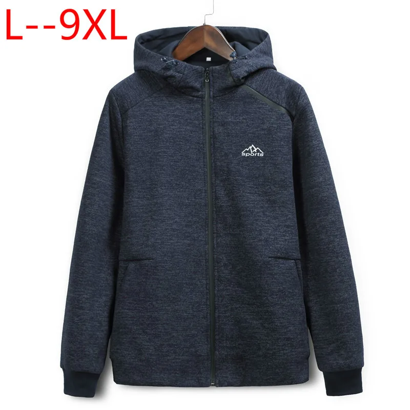 Осень 9XL 8XL 7XL 6XL Новая мужская Толстая куртка хлопок плюс размер свободные военные