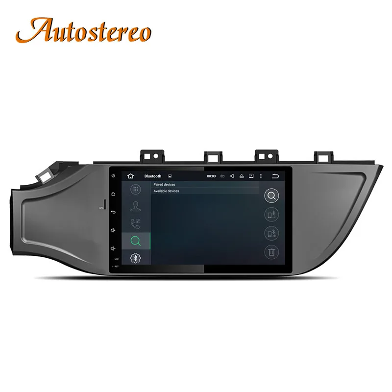 Top Android 8 Car No DVD Player GPS Navigation For KIA RIO 4 2017+ Head unit multimedia player radio tape recorder 1 DIN IPS screen 13