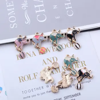 

Wholesale 20pcs/lot Cartoon Animal Circus Elephants Charm Alloy Pendant fit necklaces bracelet DIY Fashion Jewelry Accessories