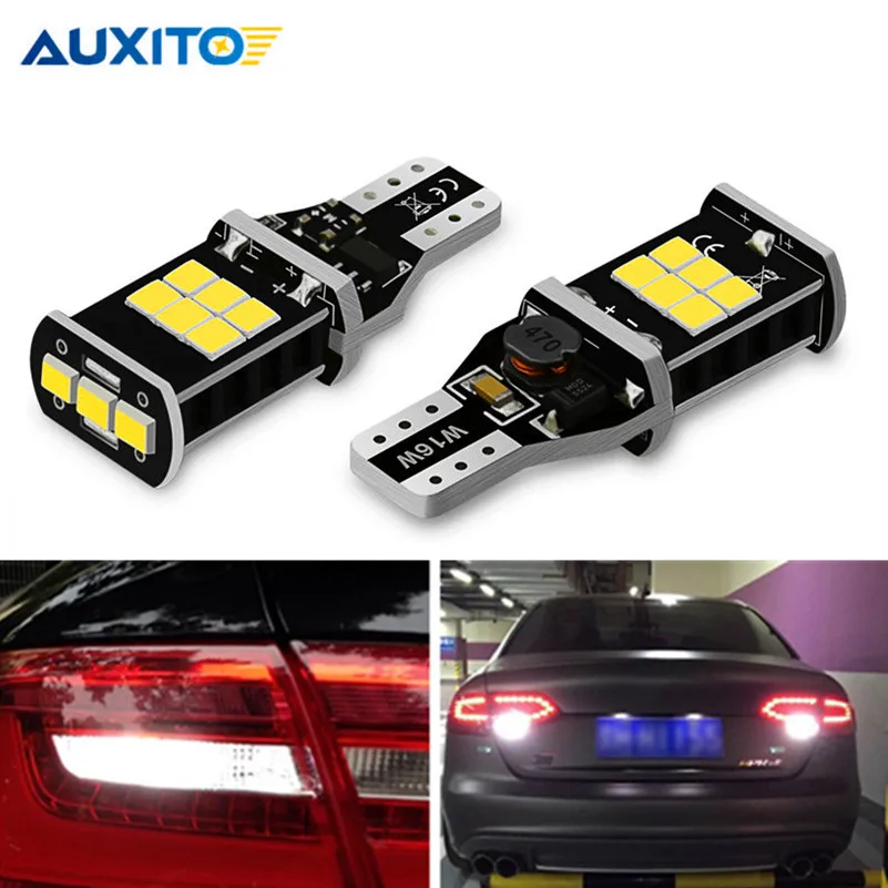 2x W16W светодиодный CANBUS 921 912 WY16W ошибок T15 Автомобильная резервная копия сигнала