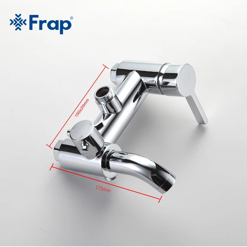 FRAP Shower Faucets chrome wall mounted shower mixer for bathroom shower faucet ABS rain shower head set bathtub faucet tapware