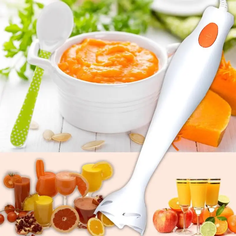 

EU Plug Household Electric Food Blender Mixer Fruits Vegetables Juicer Handheld Kitchen Cooking Stick