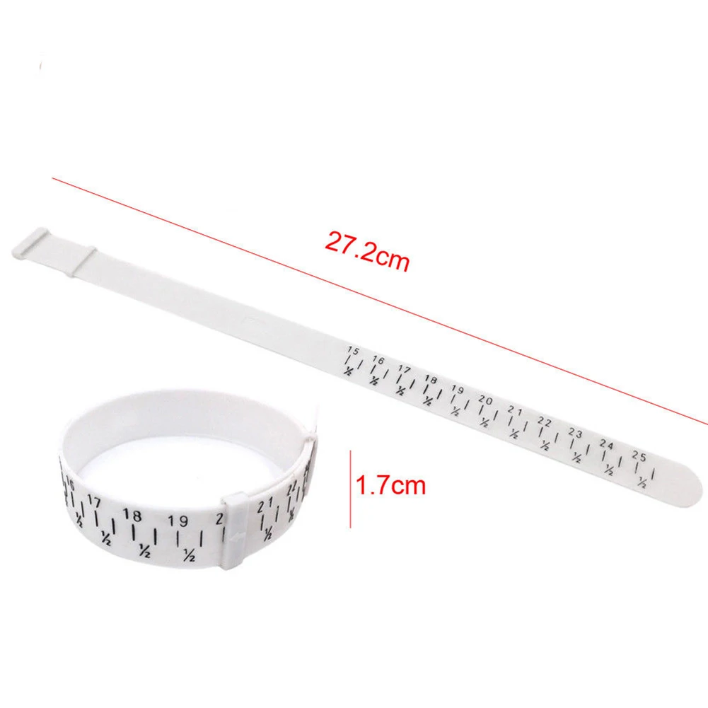 Newest Trendy Standard Bracelet Measuring Ring Tool Finger Wrist Circle Measuring Belt Tool Ring Bracelet Wristlet Watch Sizer