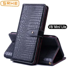 SRHE ZTE Blade V8 Mini Case Cover For ZTE Blade V8 Lite Flip Luxury Leather Silicone Wallet Magnet Case For ZTE V8 BV0800 V0850 SRHE ZTE Blade V8 Mini Case Cover For ZTE Blade V8 Lite Flip Luxury Leather Silicone Wallet Magnet Case For ZTE V8 BV0800 V0850