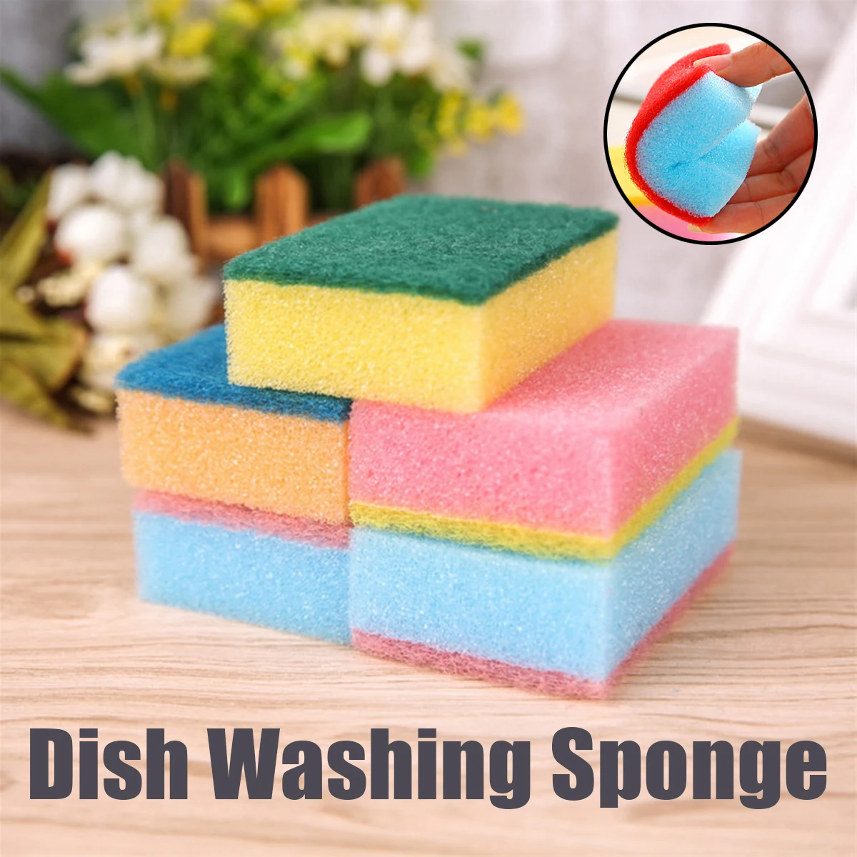 Buy 10Pcs Sponges Kitchen Cleaning Brushes Dish