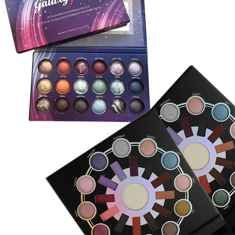 18/25 Color Matte Shimmer Baked Powder Eyeshadow Palette Smoky Shining Starry Sky Eye Shadow New Brand