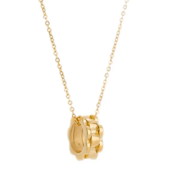 

Gold-Color 316L Stainless Steel Charms Gear Pendants Necklaces Jewelry