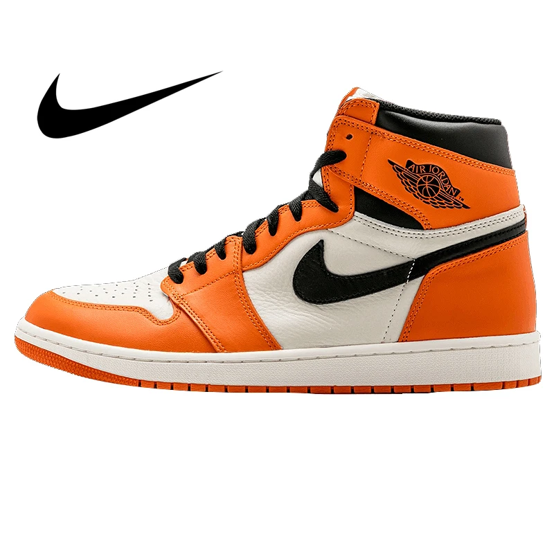 

Original Authentic Nike Air Jordan 1 Men's Basketball Shoes Retro High To Help Outdoor Sports Shoes Classic Fashion 555088-113