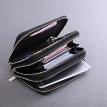 Мужская натуральная коровья кожа сумка для ключей автомобиля кошельки Модные Женские ключницы держатели Carteira брелок кейс на молнии чехол