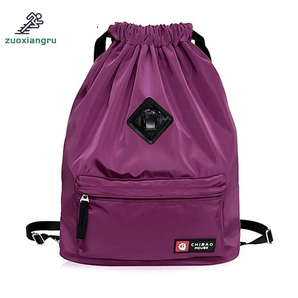 

Zuoxiangru Drawstring Bag Festival Backpack Nylon for Gym Sports Fitness Travel Yoga Women Girls Student Bag Travel Backpack