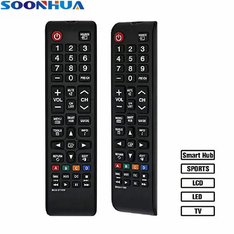 

SOONHUA Portable Universal TV Remote Control Replacement Controllers For Samsung LCD LED HDTV Smart TV AA5900316B BN5900608A