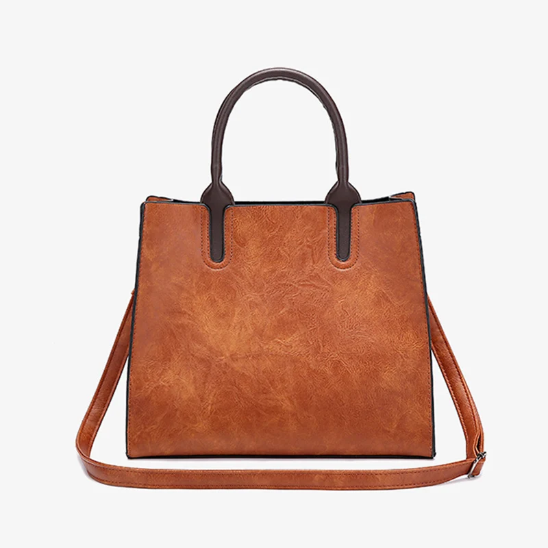 

Women PU Leather Handbag Large Capacity Casual Tote Shoulder Bags LXX9