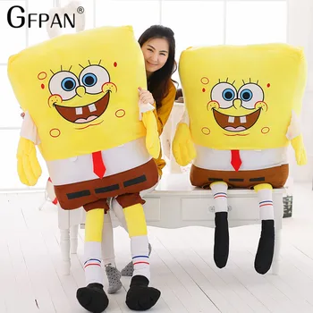 

1pc 60cm Giant Cartoon Spongebob And Plush Gift Super Soft Pillow Kids Toys Kawaii Baby Dolls Girl Children Gifts